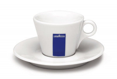 Taza y Plato de Cappuccino Blue Collection